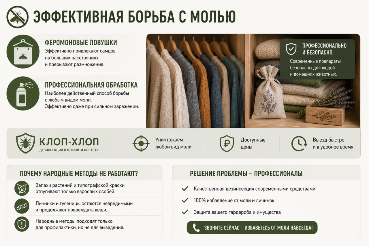 Эффективная борьба с молью
